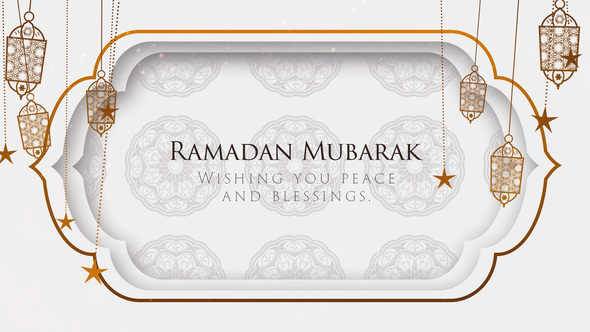 Elegant Ramadan Greetings Titles template preview