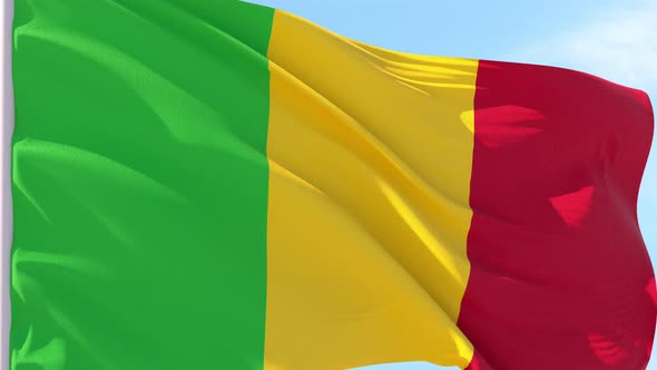 Mali Flag Looping Background