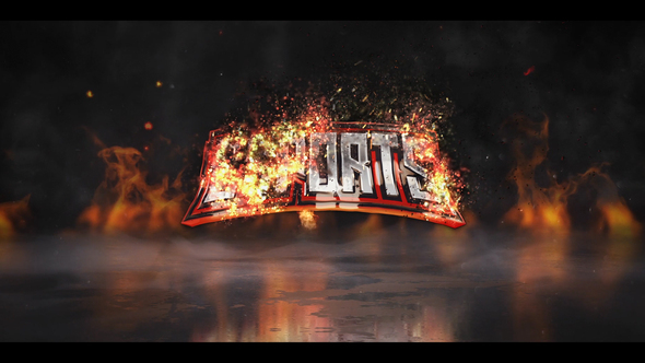 Fire Explosion Logo Logo Stings template preview