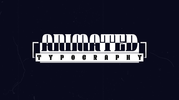 Animated Typography Titles template preview