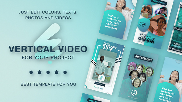 Health Care Vertical Promo - Medical Reels Video Displays template preview