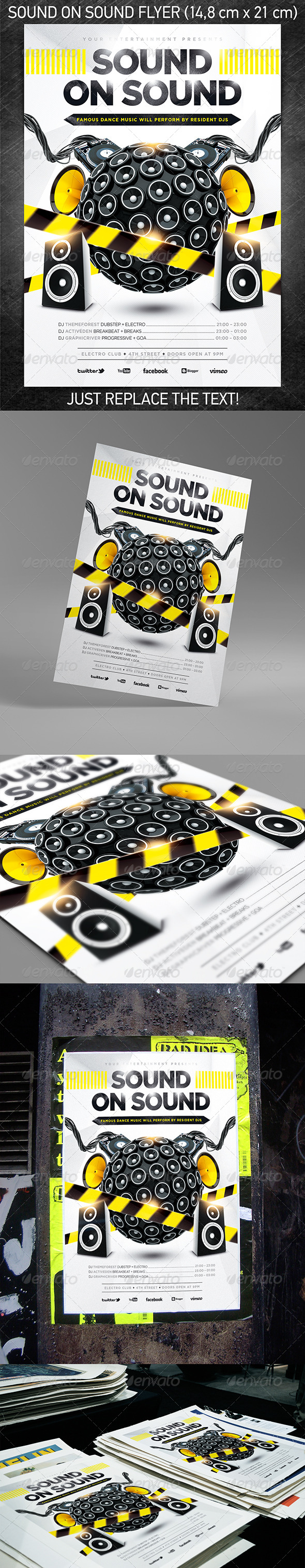Sound On Sound Party Flyer - Clubs & Parties Events