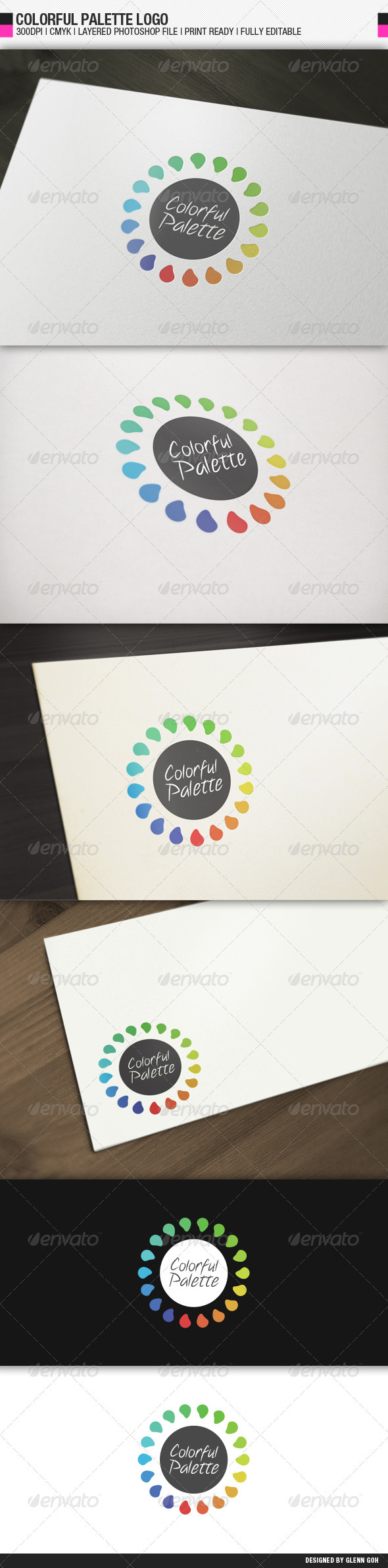 Colorful Palette Logo - Objects Logo Templates