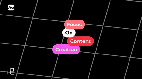 Modern Box Animation Titles template preview