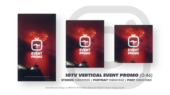 IGTV Vertical Event Promo Product Promo template preview