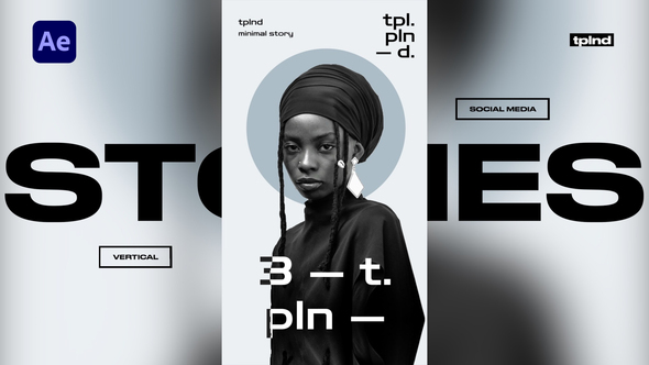 Social Media Stories Titles template preview