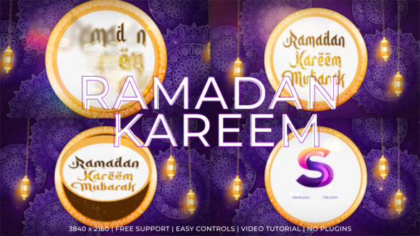Ramadan Intro Logo Stings template preview
