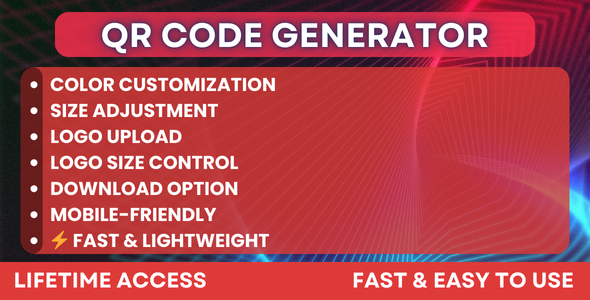 QR Code Generator - Customizable QR Codes with Logo