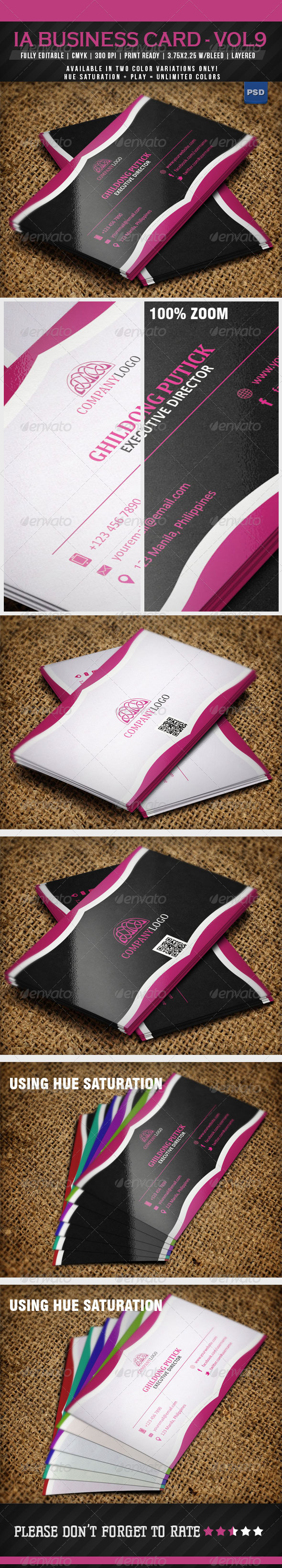 IntenseArtisan Business Card Vol.9 - Business Cards Print Templates