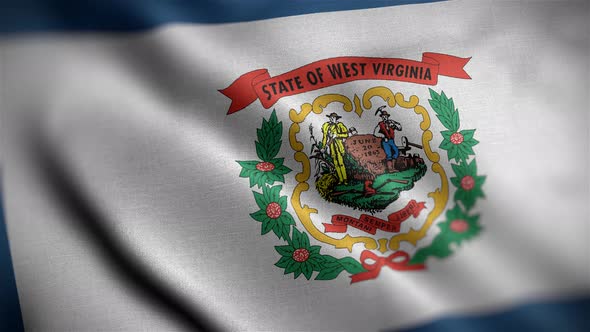 West Virginia State Flag Angle