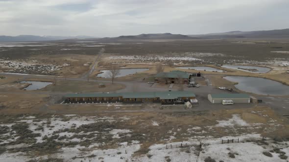 Natural Volcanic Thermal Hot Springs on Desert alt