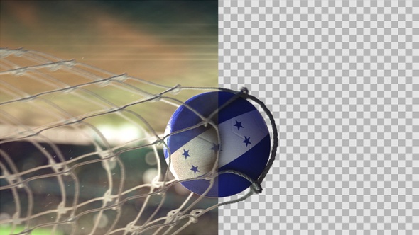 Soccer Ball Scoring Goal Night - Honduras