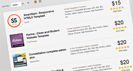 10 WebSite Template Bestsellers