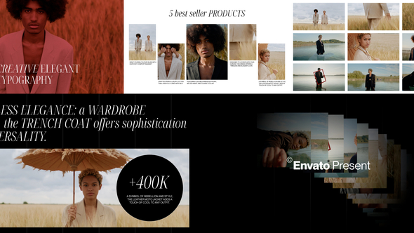 Elegant Typography After Effect Elements template preview