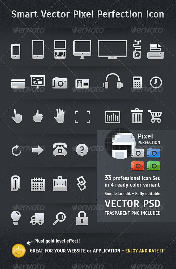 Smart Vector Perfect Pixel Icons - Icons