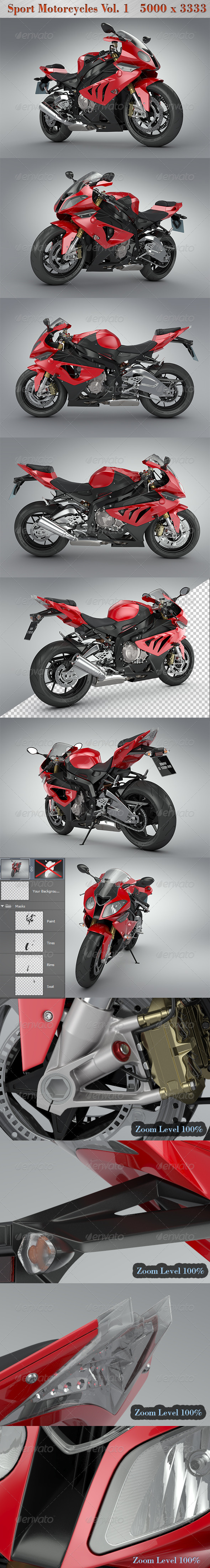 Sport Motorcycles Vol.1 - Miscellaneous 3D Renders