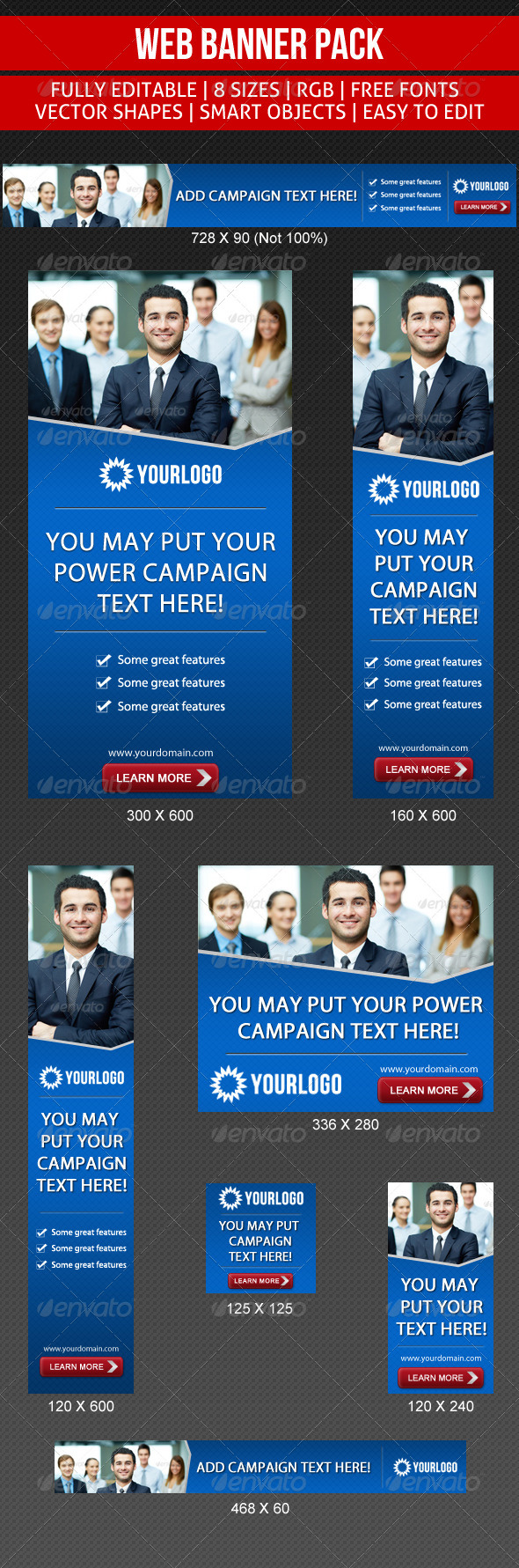Simple Corporate Banner - Banners & Ads Web Elements