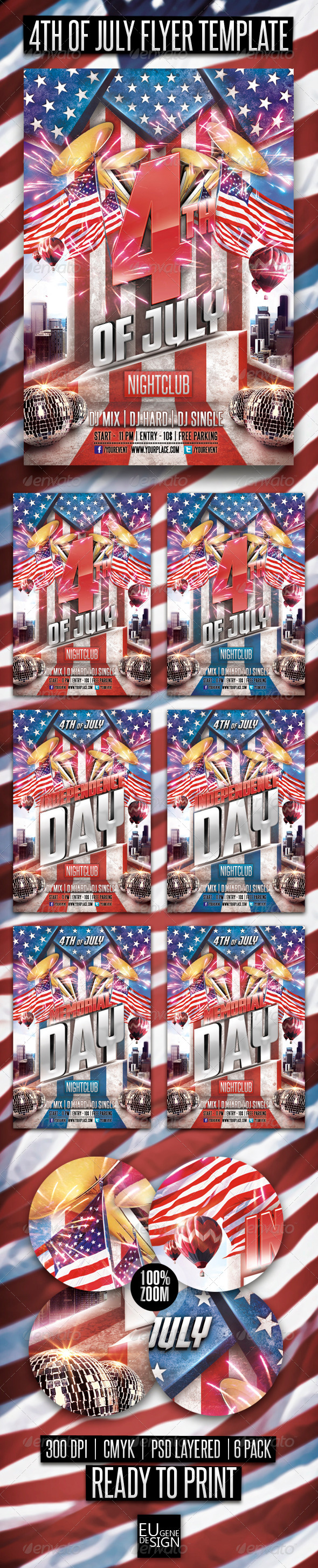 4TH of July Flyer - Holidays Events