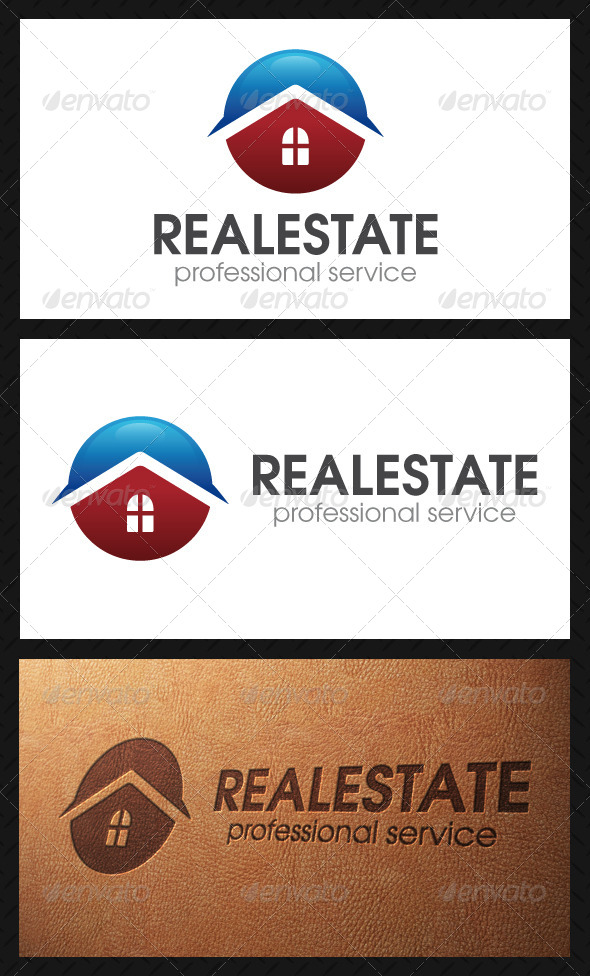 Real Estate Circle Logo Template - Buildings Logo Templates