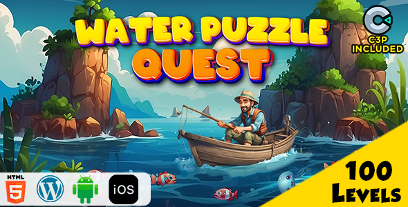 Water Puzzle Quest HTML5 Construct 3 Game