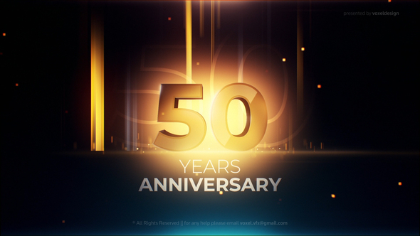 50 Years Anniversary Opener Openers template preview