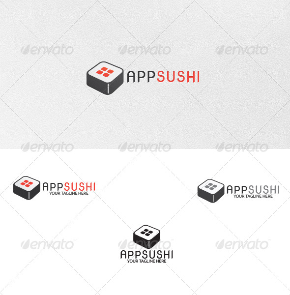App-Sushi - Logo Template - Food Logo Templates