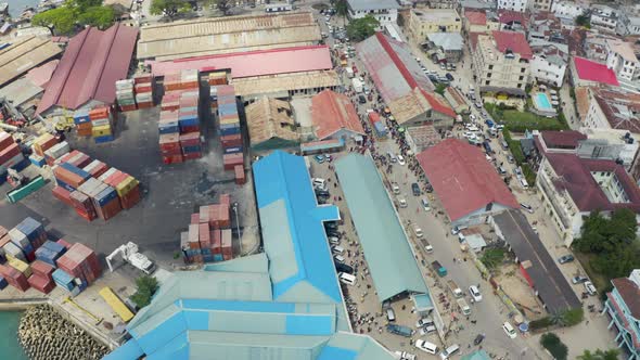 Aerial Shot Zanzibar Tanzania alt