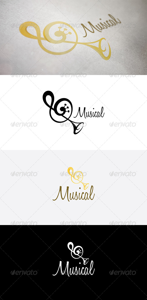 Abstract Music Symbol - Abstract Logo Templates
