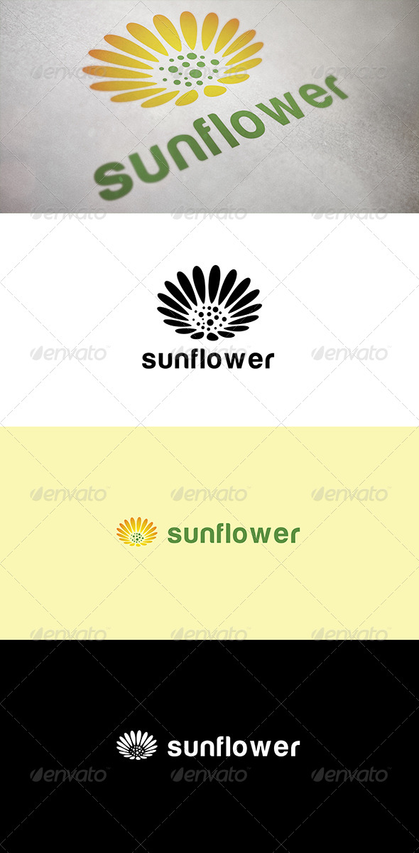 Abstract Sunflower - Abstract Logo Templates