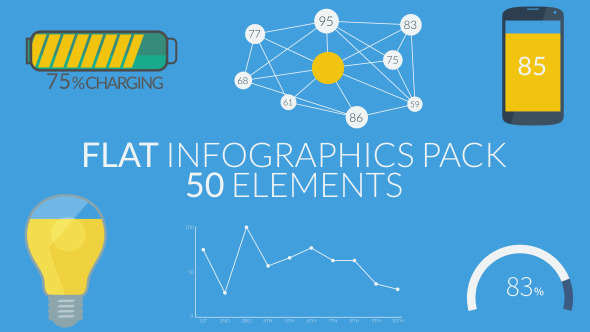Flat Infographics Pack (50 Elements)