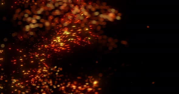 Abstract fire motion graphic. 