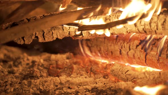 Bonfire at Night Slide Movement alt