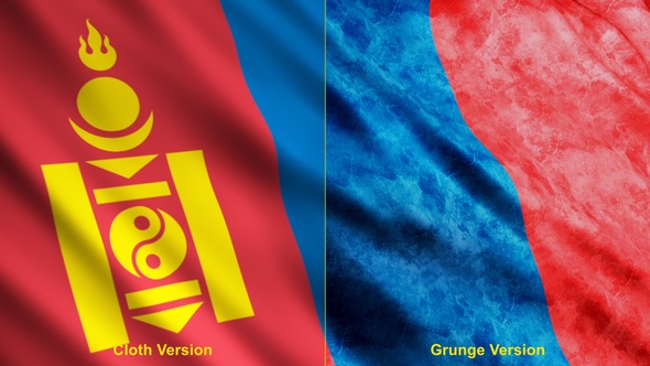 Mongolia Flags alt