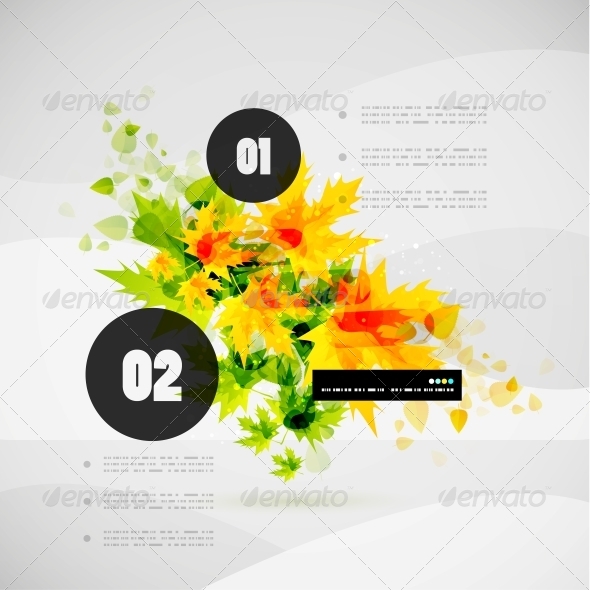 Leaf Nature Infographic Modern Template - Backgrounds Decorative