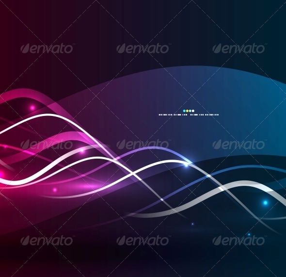 Purple Wavy Lines - Backgrounds Decorative