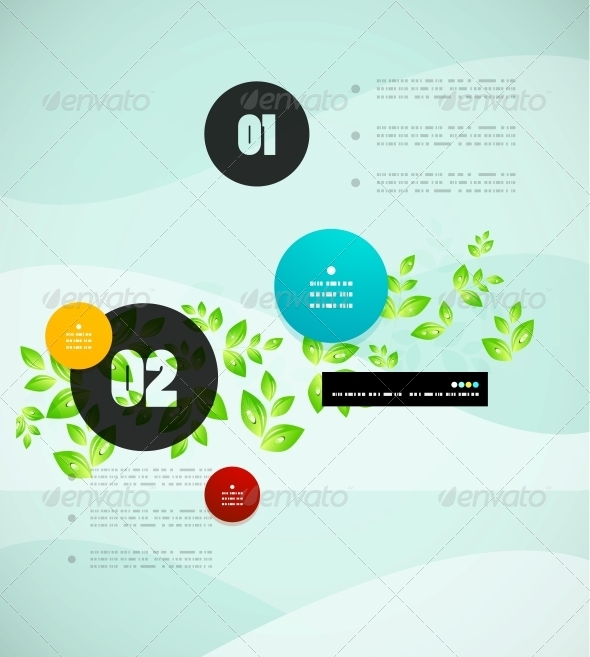 Nature Infographics Modern Template - Backgrounds Decorative