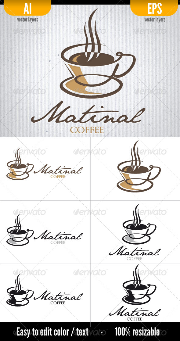 Matinal Coffee - Food Logo Templates