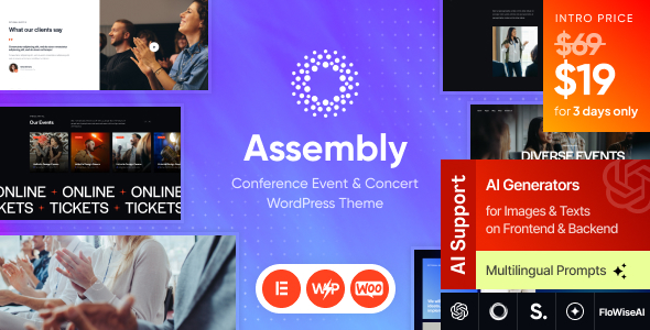 Assembly – Conference Event & Concert WordPress Theme