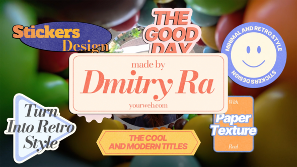 Stickers Titles Titles template preview