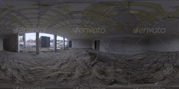 Industrial Area HDRI - Demolition Site - 3DOcean Item for Sale