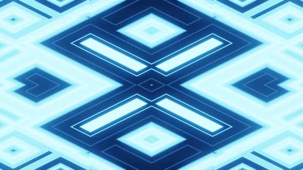 Vj Loop Neon Blue Iced X Letter Party Background 4K alt