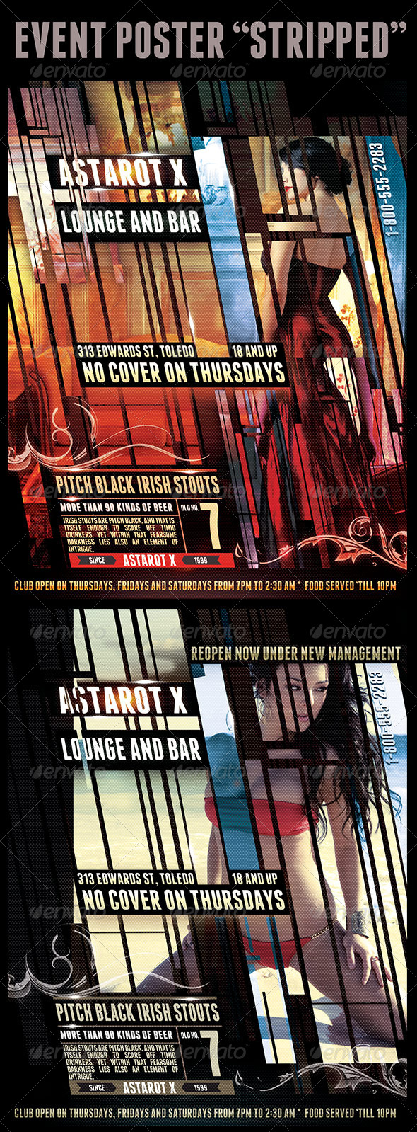 Event Flyer "Stripped" - Events Flyers