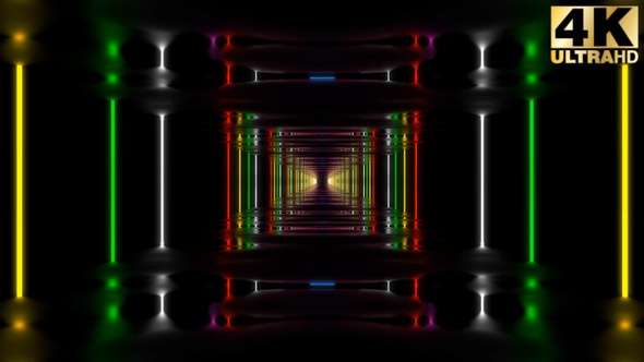 Vj Abstract Light Tunnel 7 Pack