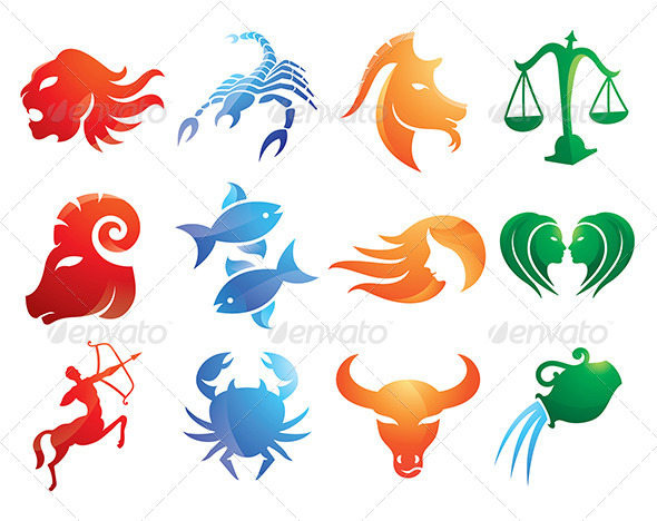 Abstract Zodiac Signs Designs Pack - Abstract Conceptual