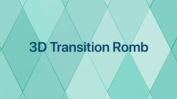 3D Transitions Romb 20th broadcast-packages template preview