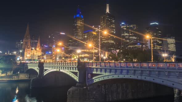 Melbourne at night timelapse alt