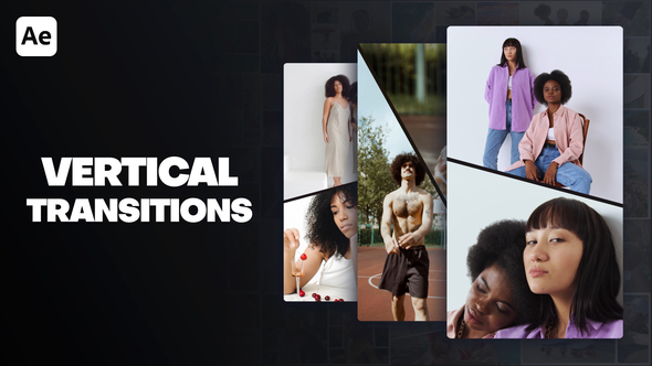 Stylish Vertical Transitions Elements template preview