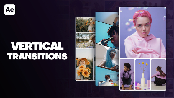 Clean Vertical Transitions Elements template preview