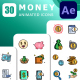 30 Money Animated Icons | After Effects Template &amp; Lottie Animation - VideoHive Item for Sale