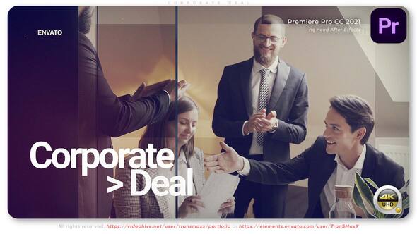 Corporate Deal Premiere Pro template preview